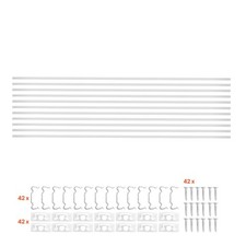 10-Pack 6.6 ft/2M Plus-Size U Shape LED Aluminum Channel, with Milky Cover, End