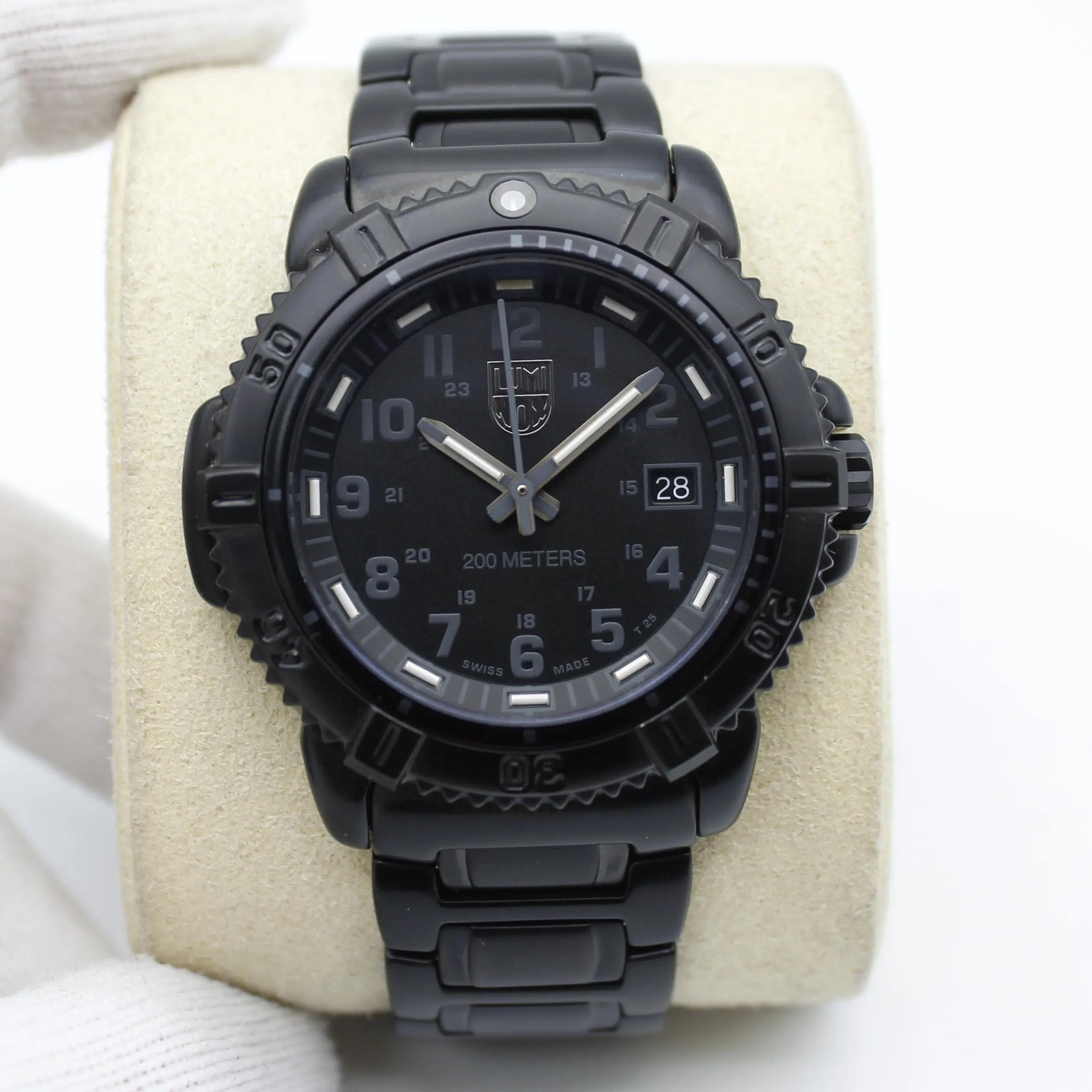 Luminox Modern Mariner 38mm Stainless Steel Black Dial Mens Quartz Watch 7251.BO