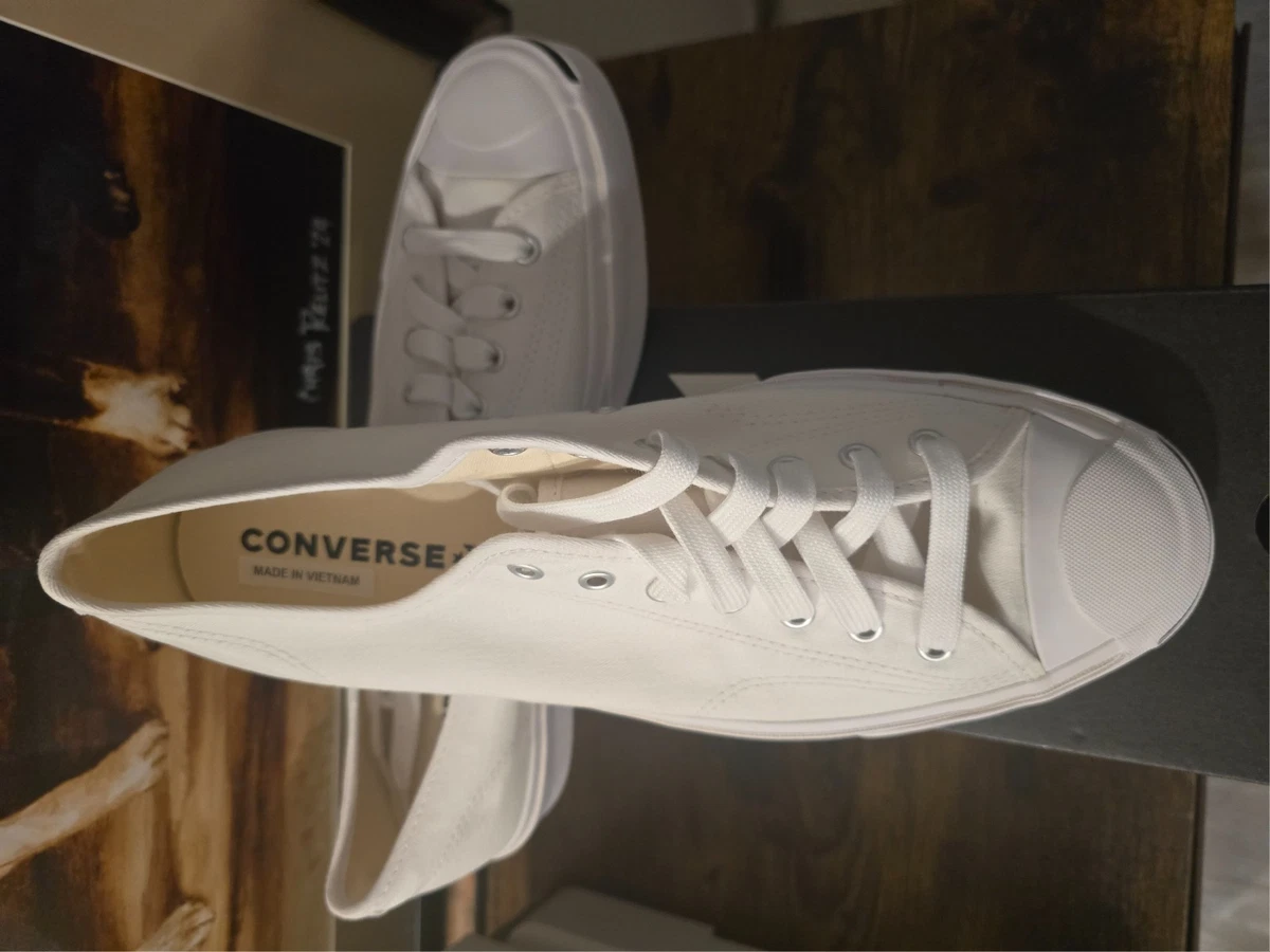 Converse Jack Purcell klassische Sneaker "weiß" 164057C Schuhe Herren Gr. 10,5 NEU