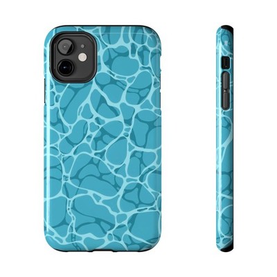 Blue Pool Water Pattern Phone Case | Aqua Swim Protective Case