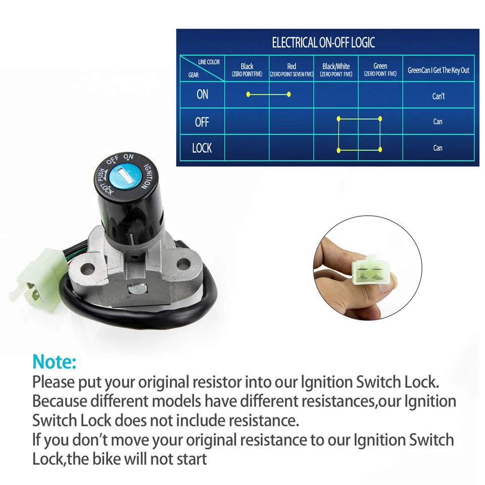 Ignition Switch Lock Fit For GSX750 GSF400 GSF250 GSX400 GSX600 Fuel Gas Cap Set Foto 2 de 4