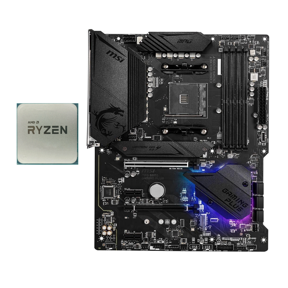 MSI MPG B550 GAMING PLUS AM4 ATX Motherboard+AMD Ryzen 7 5800X | eBay
