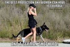 german Shepard refrigerator magnet 3 1/2 x 4 1/2