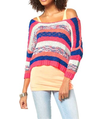 ONLY Damen Marken-Streifenpullover, bunt