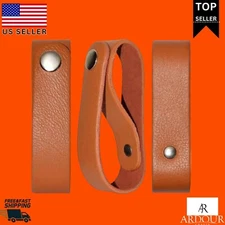 Genuine Leather Whip Holster, Handmade Leather BullWhip Holder for Horse Riding