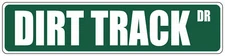 Green Aluminum Weatherproof Road Street Signs Dirt Track Home Decor Wall