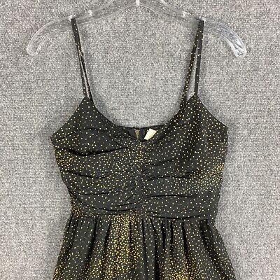 ミー助　様 Roxy A-Line Dress Girls Medium Polka Dots Black 100% Polyester M