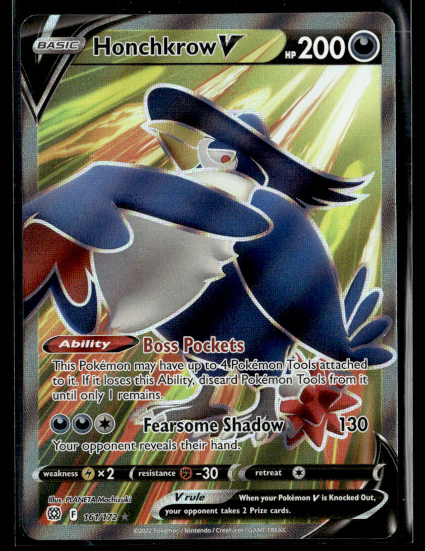 brilliant☆ SWSH09: Brilliant Stars #161/172 Honchkrow V (Full Art) | eBay