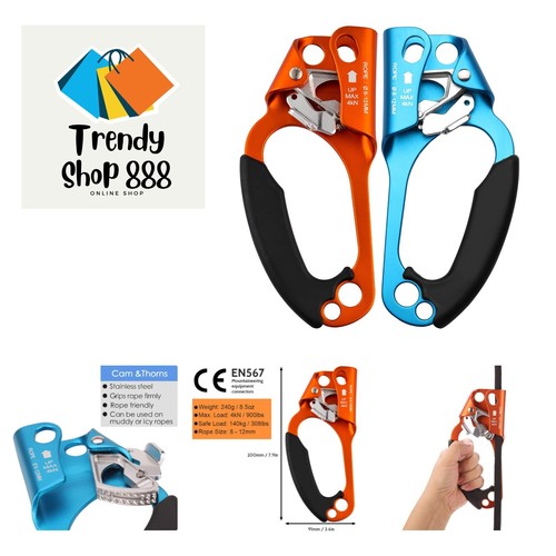 Climbing Hand Ascender, Adjustable Rock Climbing Riser, Non