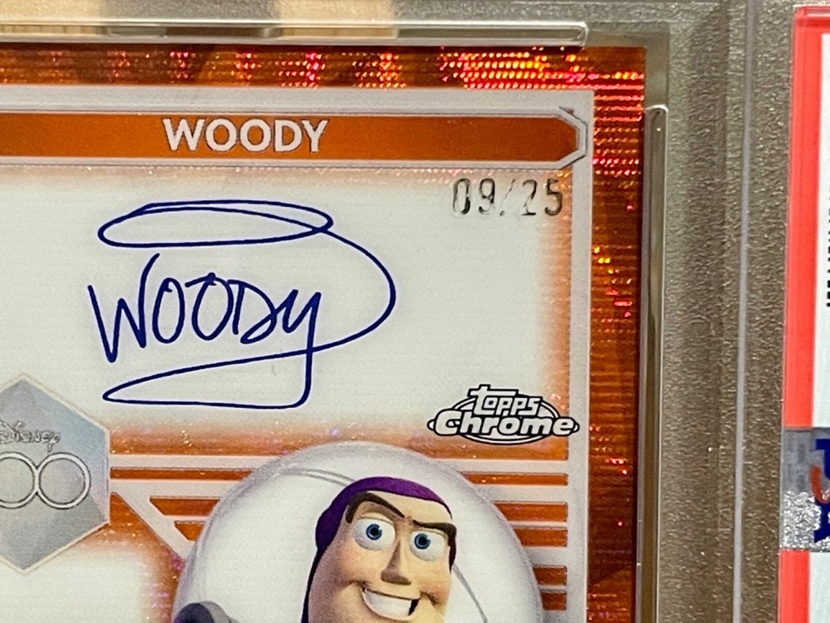2023 TOPPS DISNEY CHROME 100 BUZZ & WOODY DL1 ORANGE 2023 TOPPS DISNEY CHROME 100 BUZZ & WOODY DL1 ORANGE