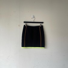 Adidas Ivy Park Black Brown Green Stretchy Knit Bodycon Mini Skirt Size S