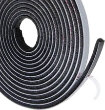 TORRAMI Adhesive Brush Seal Weather Stripping 11/32 Inch X 3/16 Inch X 16 Ft, Du