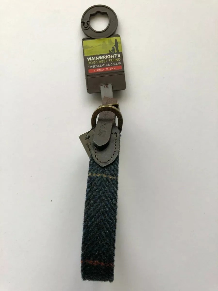 Wainwrights leather top dog collar