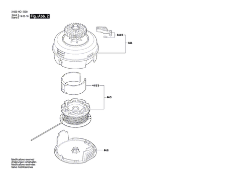 Bosch Ersatzteile für UniversalGrassCut 18-260 Akku Rasentrimmer - Bild 2 von 111