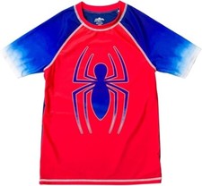 Marvel Toddler Boys Spider-Man Rash Guard Swim Shirt 2T