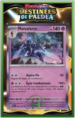 GREAVARD 042/091 REVERSE Holo Paldean Fates Pokémon JCG violet écarlate