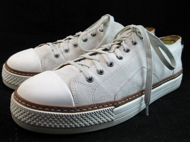 Tenis de vestir Allen Edmonds "PASADENA" de gamuza para hombre 9,5 D blancas (443N) Foto 3 de 4