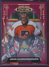 JOHN VANBIESBROUCK - 2021 Upper Deck Stature Auto RED #78, /5