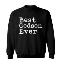 Best Godson Ever - Godparent Family Birthday Present Toddler Crewneck Sweater