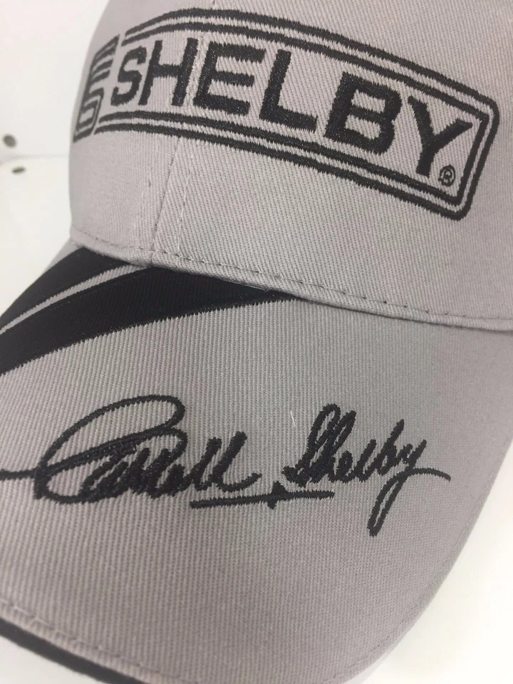 Sombrero/Gorra Carroll Shelby - Gris y Negro con Caroll Shelby Signature GT350/GC500 Foto 2 de 3