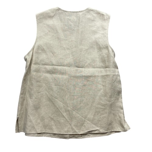 Pendleton Vest 14 New w/Tags Spice Island Sleeveless Embroidered Flowers Linen - Picture 5 of 5