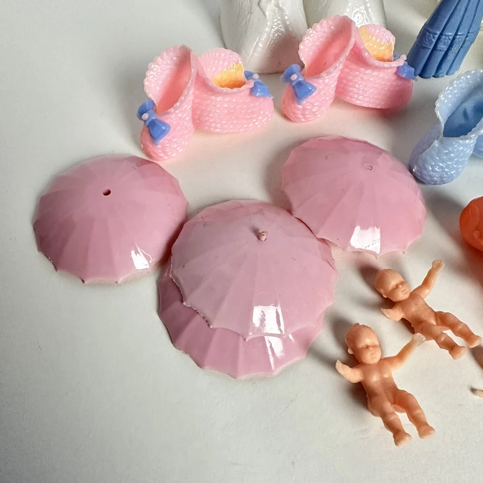 老式蛋糕装饰婴儿淋浴蛋糕挑选鹳宝宝套装 — 第 2/4 张图片