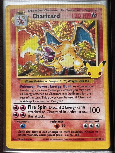 2021 Pokemon Celebrations Charizard Classic Collection Holo RARE 4/102