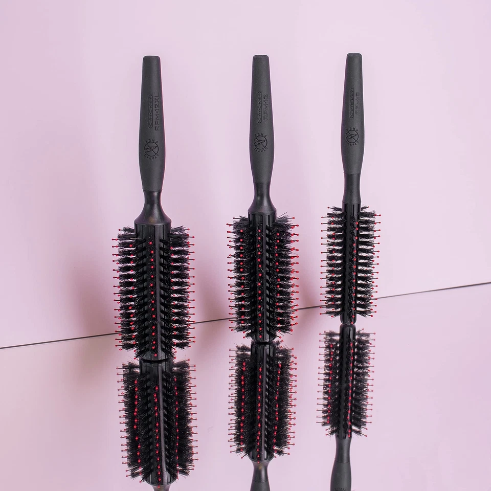 Escova de cabelo redonda Static Free RPM 8 fileiras luxo cerdas de javali para comprimento médio... - Imagem 3 de 4