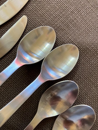 GS Gourmet Settings PARK-MATTE Carry-On Stainless flatware 16 Pieces VGUC - 第 9/16 張圖片