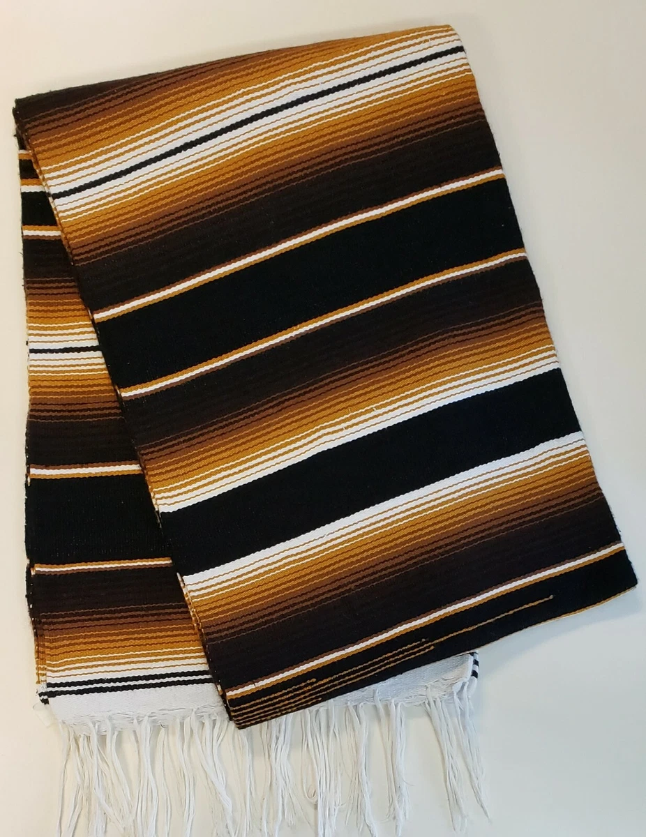 Black serape blanket hot sale