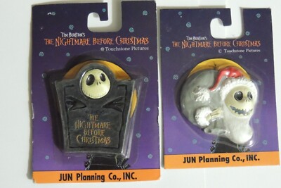 Jun Planning Nightmare Before Christmas Magnets Jack face Tombstone + Santa Jack