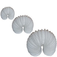PVC Flexible All Sizes Ducting Tumble Dryer Vent Hose 100mm, 125mm,150mm  4,5,6"