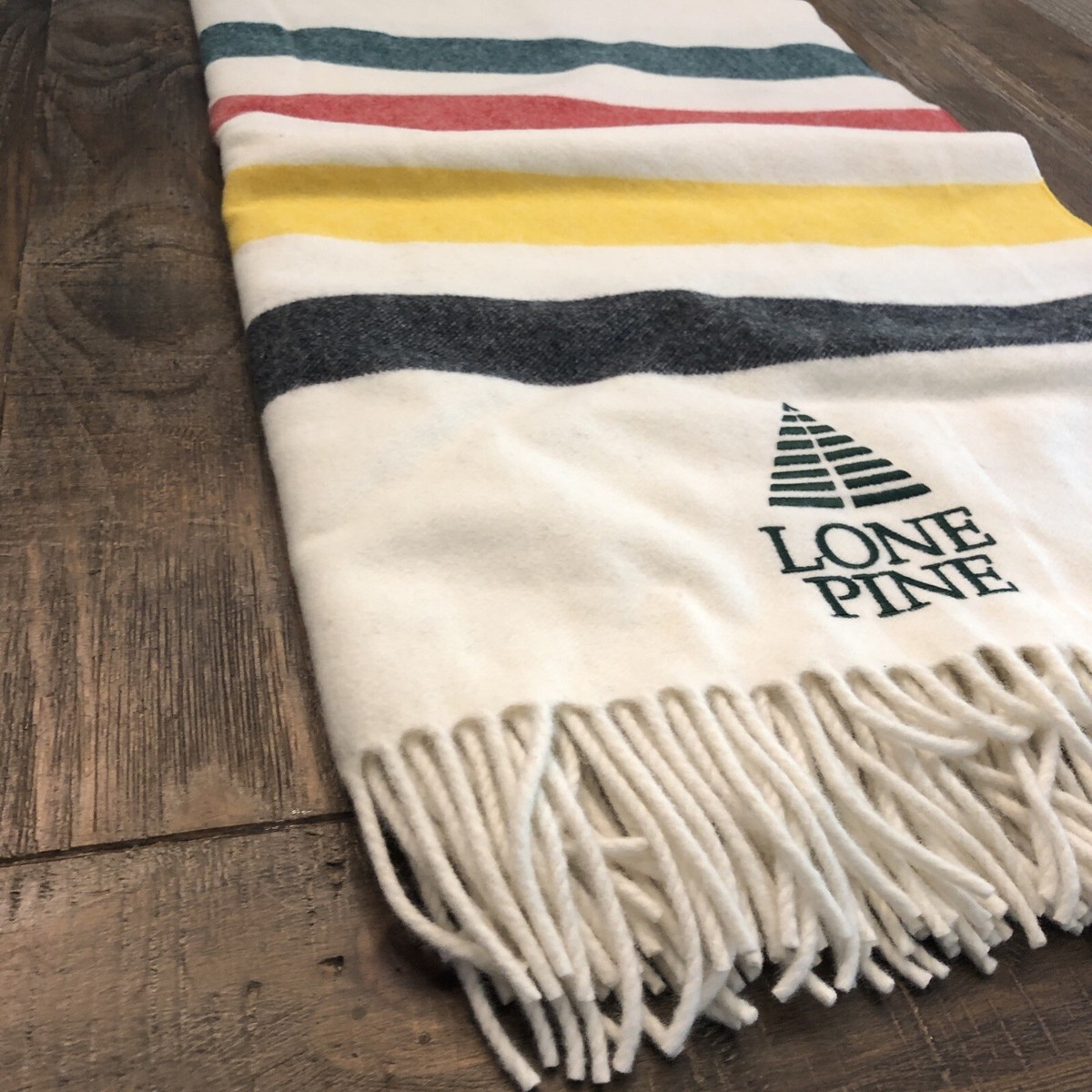 PENDLETON 5th Avenue Wool Throw - White | eBay