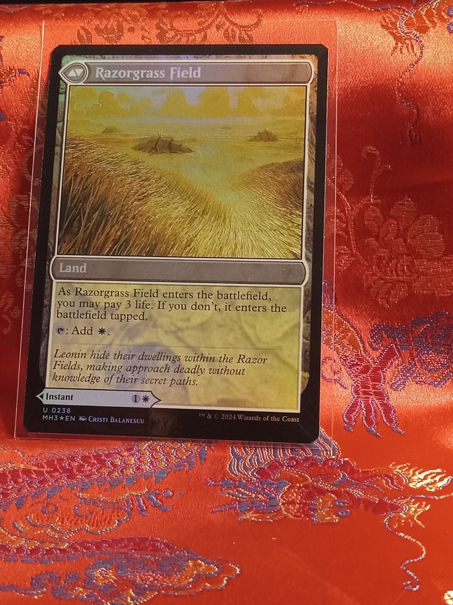 FOIL Razorgrass Ambush Razorgrass Field Modern Horizons III Magic
