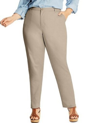 Pocket Twill Pants 20W Khaki | eBay