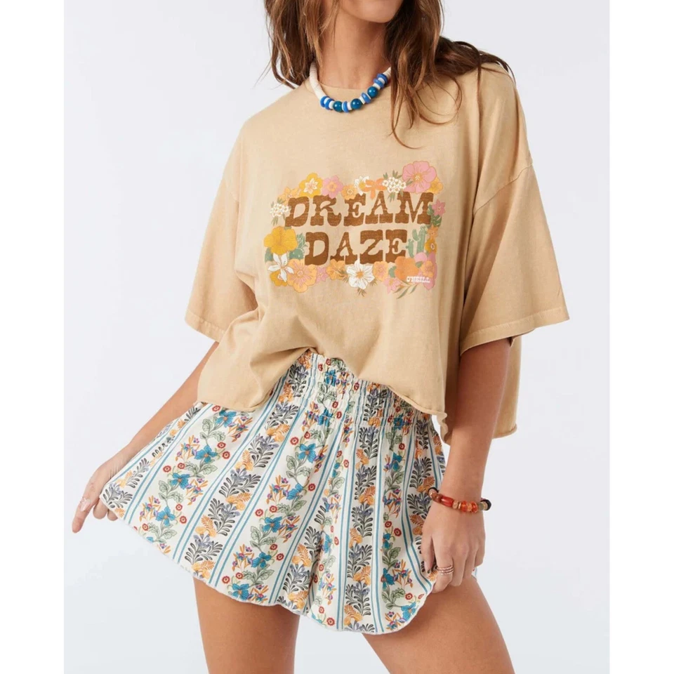 Pantalones Cortos O'Neill Estampado Floral Cintura Elástica Informales Verano Playa XXL Foto 2 de 4