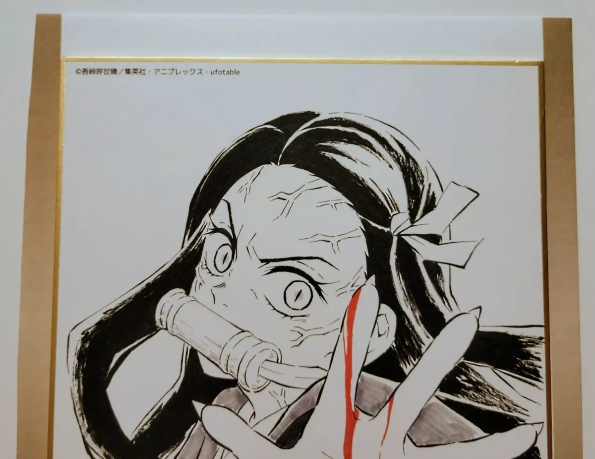 Kimetsu no Yaiba Drawing Paper Mini Shikishi Tanjiro Nezuko