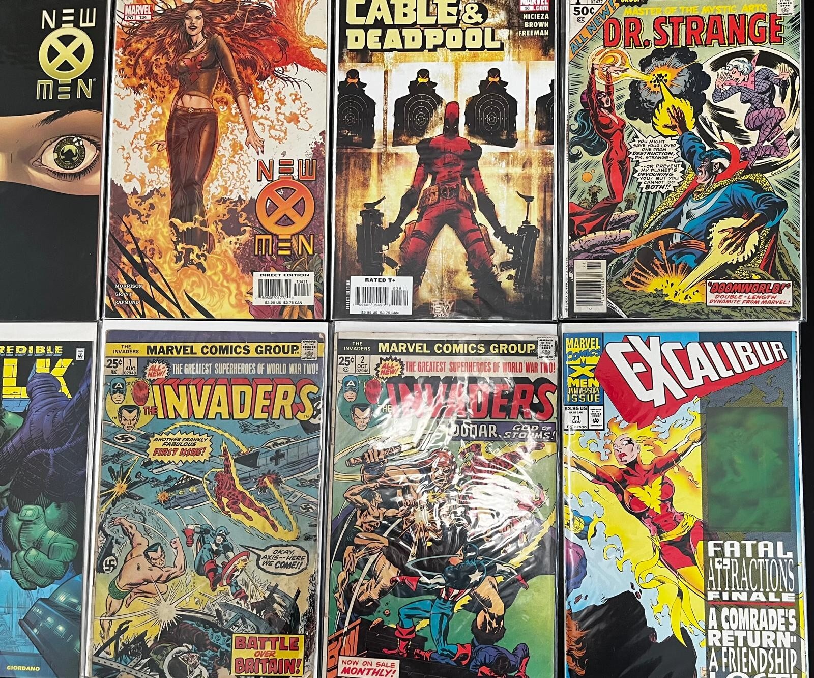 KEY LOT of (27) Marvel & DC Comic Books w #1's, Variants, Hulk ...
