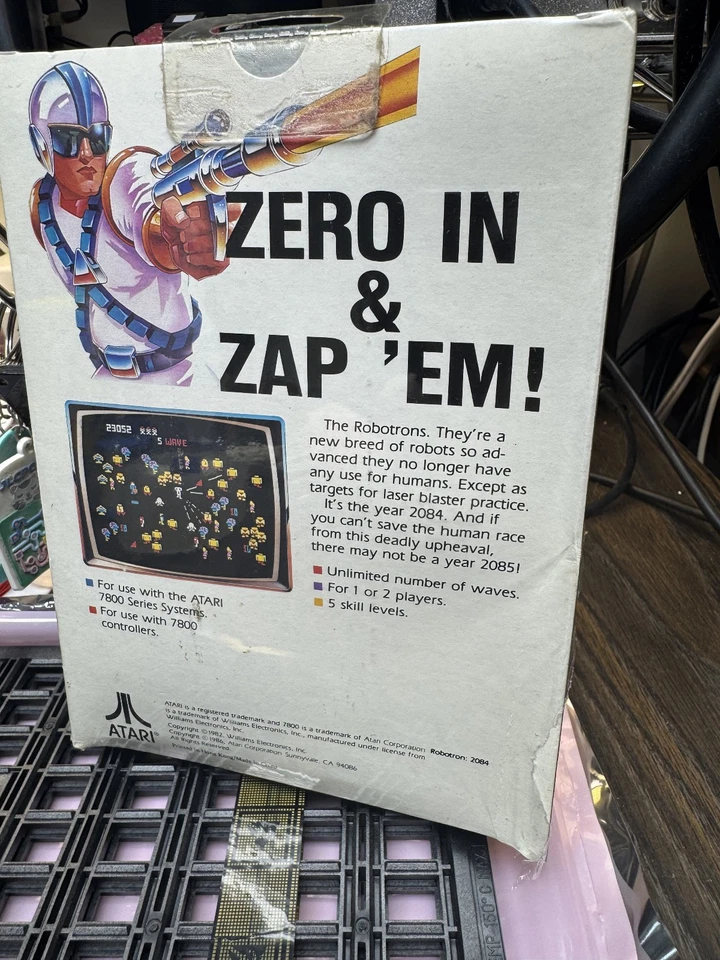 ROBOTRON 2084 for ATARI 7800 Boxed Complete - Image 2 of 2