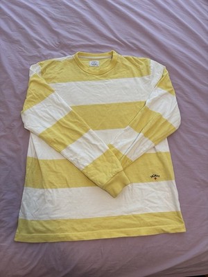 Noah NY XL Yellow Stripe Rugby Crew Collar | eBay