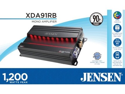 Jensen xda91rb Class D Mono Amplifier RGB Custom Color Adjustable