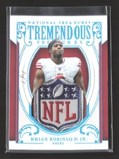 2026 National Treasures Brian Robinson Jr. #TT-BRJ NFL Shield Patch 1/1