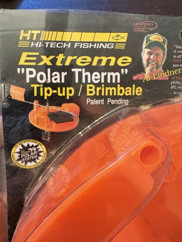 HT Hi-Tech Fishing Extreme Polar Therm Ice Tip-Up Brimbale Orange PTE-200