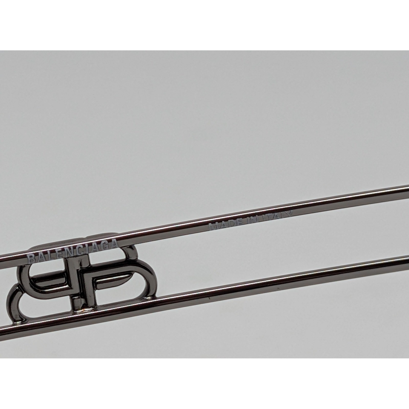 Balenciaga BB0058SK Women's Oversized Sunglasses Taupe BB Logo Butterfly Italy thumbnail 6