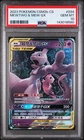 Mewtwo & Mew Gx Pokemon Simplified Chinese Csm2b C-Shining Synergy: PSA 10 034