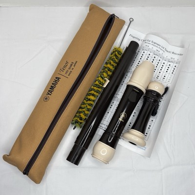 Yamaha YRT-304B II Tenor Recorder, Key of C, Baroque Fingering, Case, Cleaner