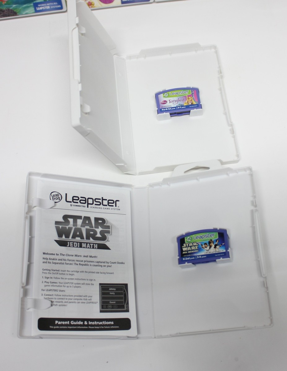 Leapfrog Leapster 2 Game System w 6 Games Lot - USED - TESTED AND