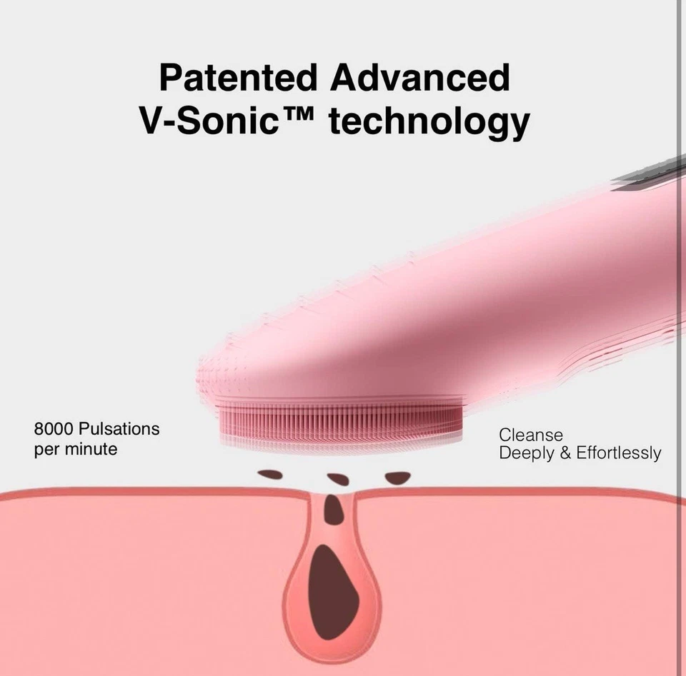 Cepillo de Limpieza Facial, Depurador Eléctrico Impermeable y Recargable para Piel Foto 3 de 4