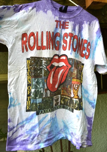 ROLLING STONES Voodoo Lounge World Tour Vintage T Shirt 1990s vintage concert t-shirt, vintage, size L, single stitch, B+ condition