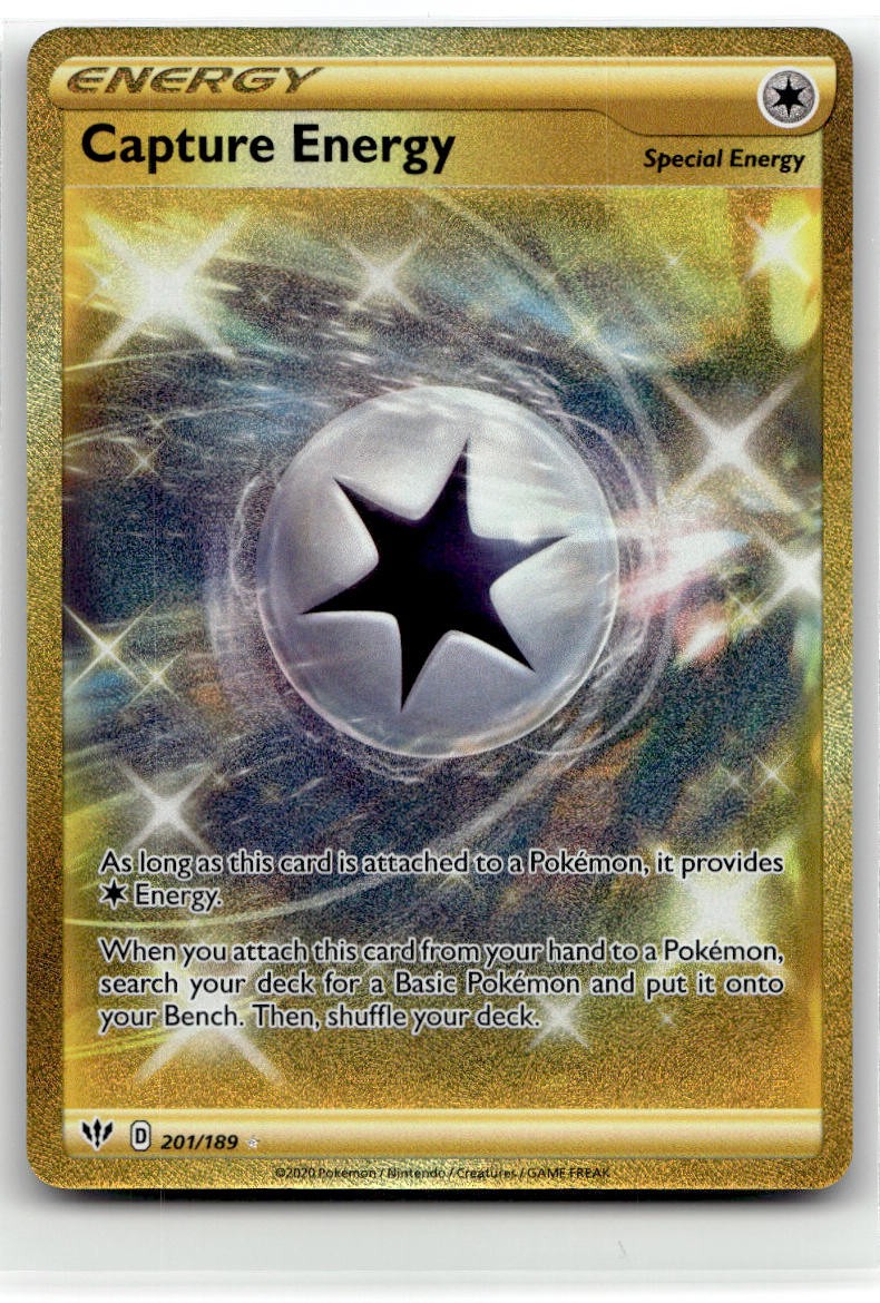 Capture Energy (Secret) Secret Rare SWSH03: Darkness Ablaze 201/189 NM